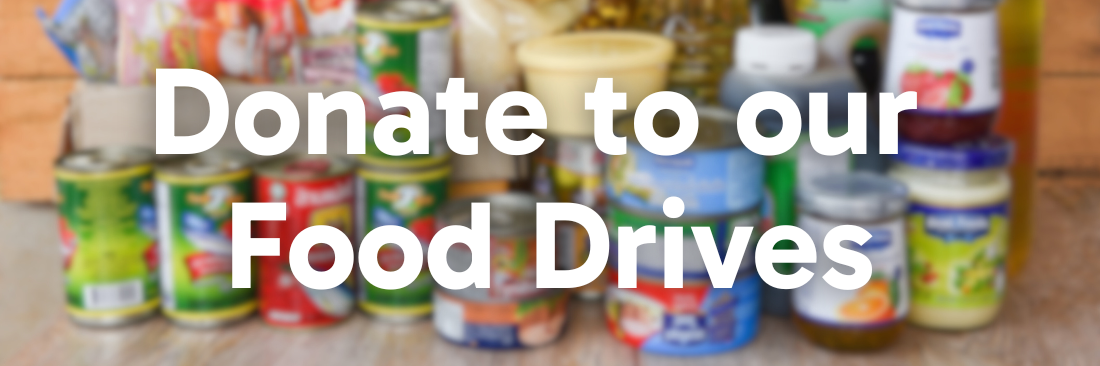 Donte to our food drives