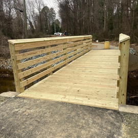 New bridge on Fordham Sidepath