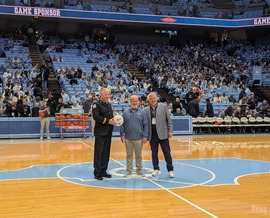 Deputy Fire Marshal Rob Pruitt on Smith Center Court