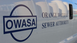 OWASA logo on the side of a white truck