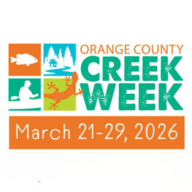 Orange County Creek Week logo with March 21 - 29 2026