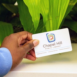 Chapel Hill Public library card