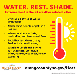 Heat awareness week is May 18-22