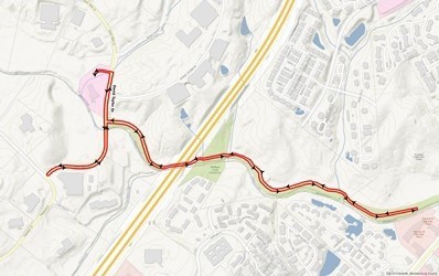 Corvian Green on the Green 5K Course Map