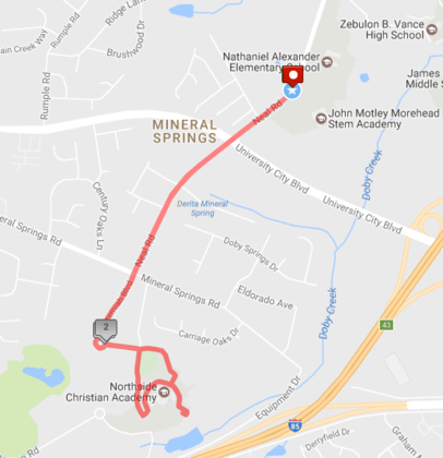 Race2Educate Course Map