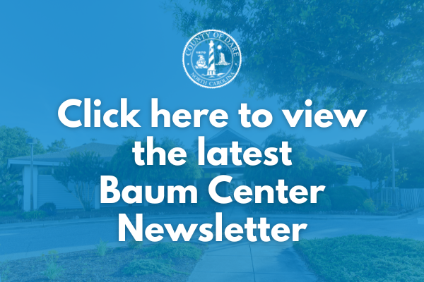 Banner image which reads, "Click here to view the latest Baum Center newsletter"
