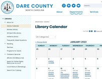 Library Calendar page 