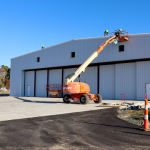 Image of the Dare MedFlight hangar in progress.