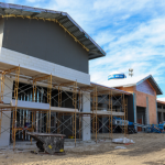 Image of Dare County EMS Station 1 construction progress.