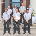 Image of the seven Dare County EMS Paramedic graduates.