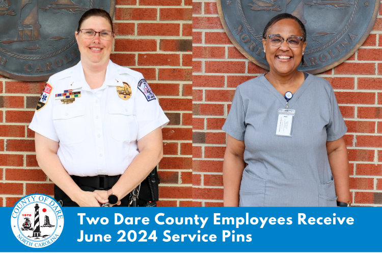 Heading: Two Dare County Employees Receive June 2024 Service Pins