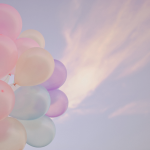 Image of balloon against the sky.