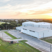 Aerial image of the Dare County Youth Center at Family Recreation Park in Kill Devil Hills.