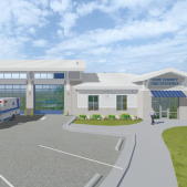 Rendering of Manns Harbor EMS Station 8.