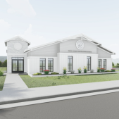 Rendering of the new Dare County Youth Center in Manteo.