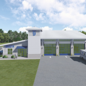 Rendering of Kitty Hawk EMS Station 9.