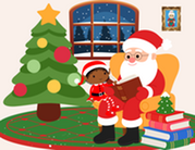 santa reading