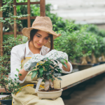 Image of a woman gardening.