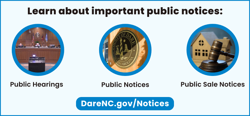 Learn about important public notices: Public Hearings | Public Notices | Public Sale Notices