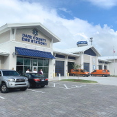 Exterior of the Dare County EMS Station 1 building.