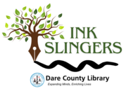 Ink Slingers Writing Club at Manteo Library Logo