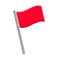 Graphic of a red flag.