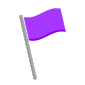 Graphic of a purple flag