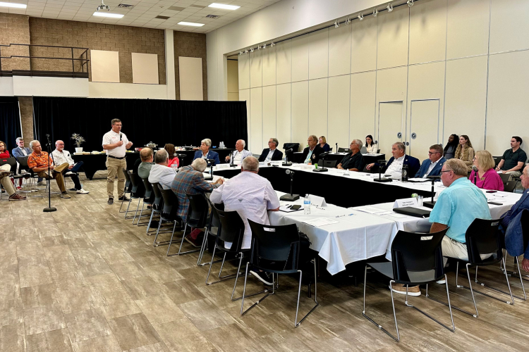 Representatives from 15 coastal counties met in support of the state’s commercial fishing industry.