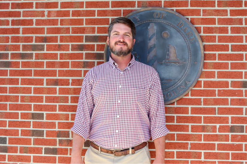 Noah Gillam, Dare County Planning Director, received his 10-year pin