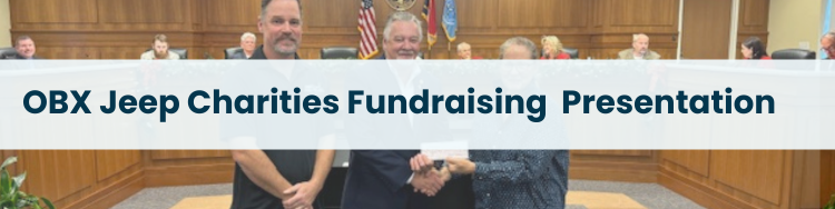 Heading graphic: OBX Jeep Charities Fundraising Presentation