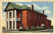 Rendering of the brick Dare County Courthouse