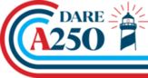 Graphic logo reads: Dare A250 (with a symbol for a lighthouse)