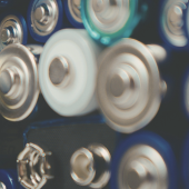 Image of batteries stacked together.
