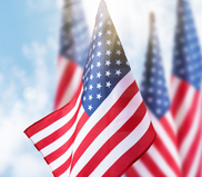 Image of American flags