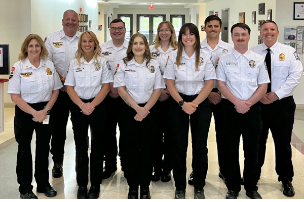 Image of Dare County EMS graduates and EMS staff members during the graduation ceremony held on April 30, 2026