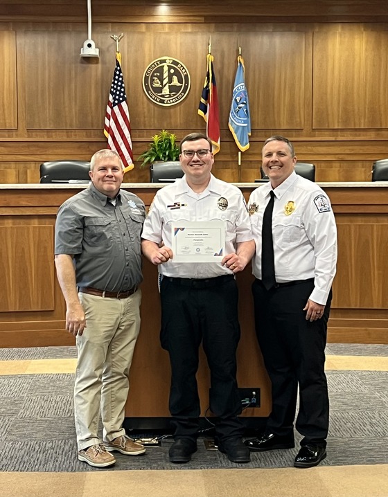 Image of Hunter Suter during the graduation ceremony