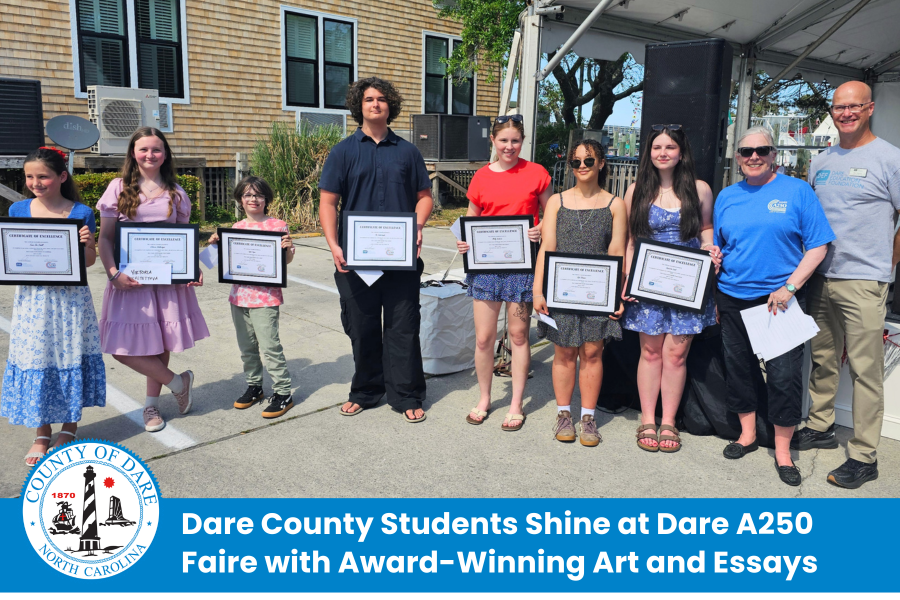 Dare County Students Shine at Dare A250 Faire with Award-Winning Art and Essays