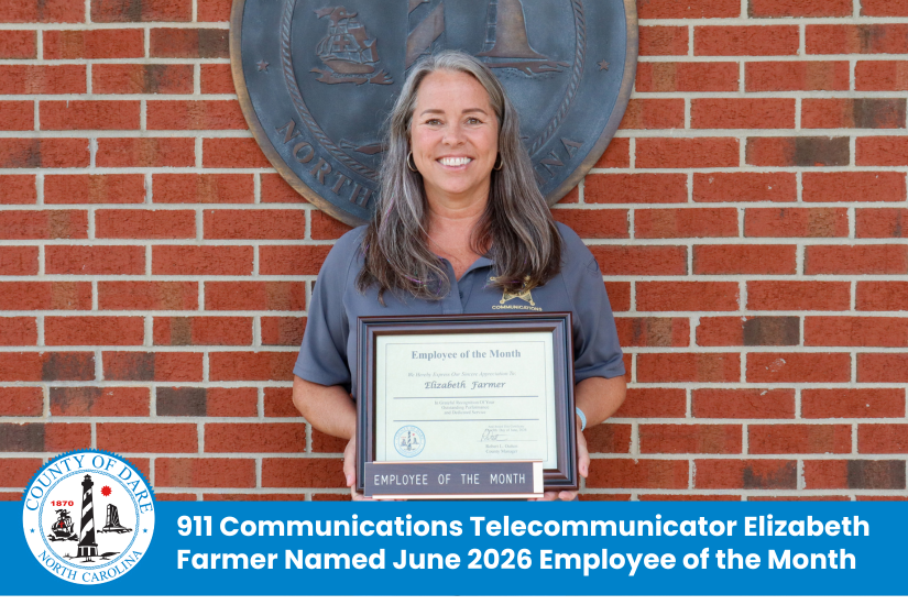 Heading: 911 Communications Telecommunicator Elizabeth Farmer Named June 2026 Employee of the Month