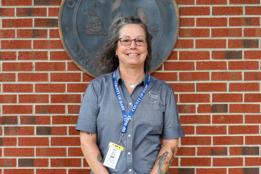 Marge Stauffer, Administrative Officer for the Dare County Regional Airport, 10-year pin. 