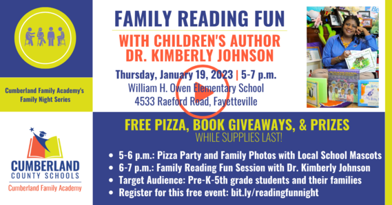 Special Video Invite from Dr. Kimberly Johnson to Reading Family Fun Night