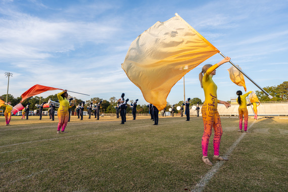 Twirling Flag Girls