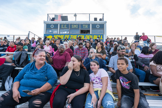 Band Showcase Audience in Bleachers