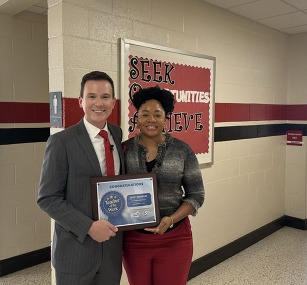 Sade' Mangum @ WRAL Teacher of the Week
