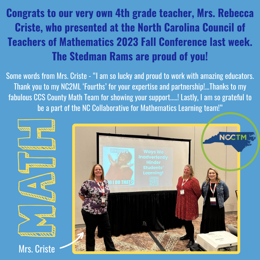 Criste presents at Math Conference