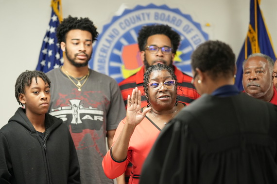 Delores Bell takes Oath