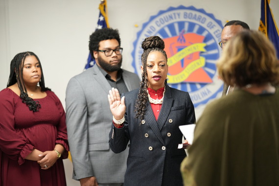 Dr. Terra Jordan takes Oath