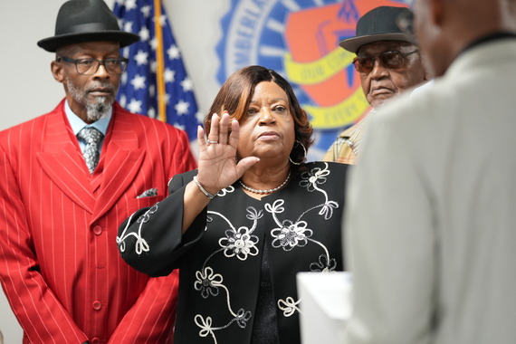 Dr. Mary Hales takes Oath