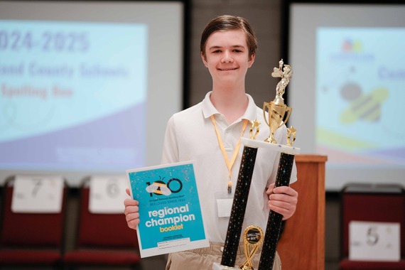 2025 CCS Spelling Bee Winner Zachary Thurnher