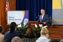 Gov. Stein speaks to educators, state- and local-elected officials and the media @ FEES