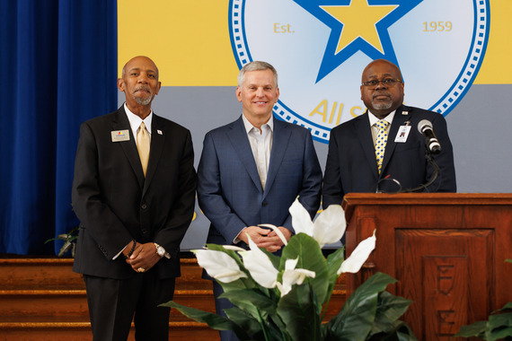 Dr. Connelly, Gov. Stein and Principal McLaurin